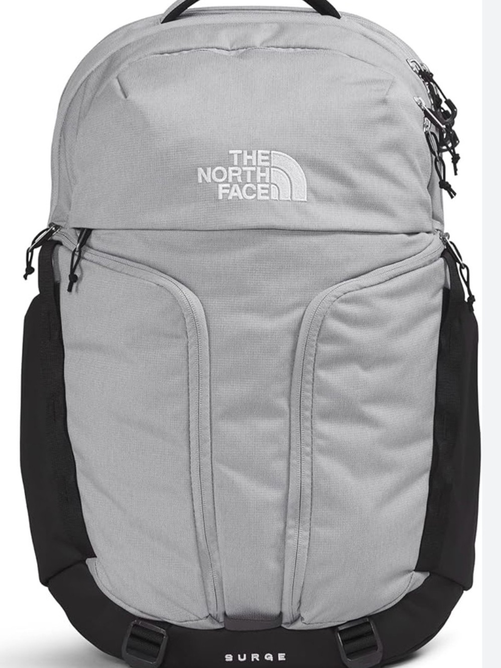 THE NORTH FACE Surge Commuter Laptop Backpack gray and black